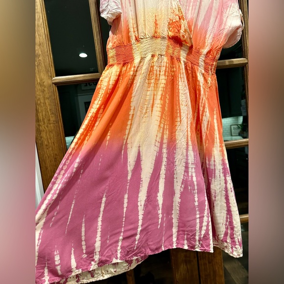 Simply Southern Tie-dye Open Sleeve Tie Closure Elastic Waist Size XL - Picture 5 of 10